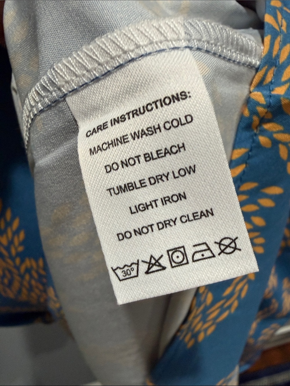 Blue Golden Yellow Twist Front Maxi Dress Boho Resort Vacation Long Sleeve NWT - Picture 9 of 9